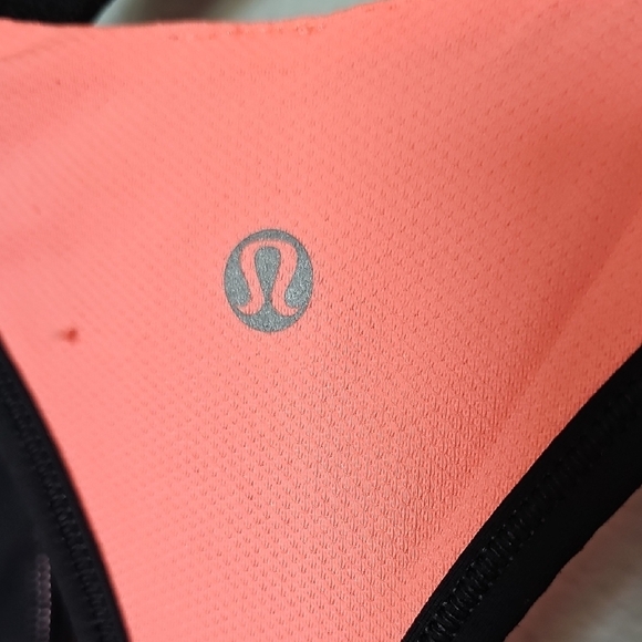 Lululemon Cardio Kick Black Pink Orange Racerback Tank Size 6 - Picture 6 of 14